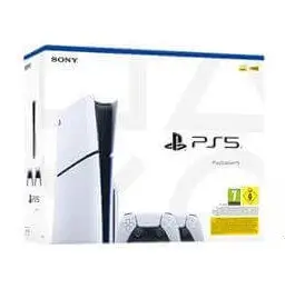 באנדל קונסולה לבנה Playstation 5 Slim 1TB Blu-Ray + 2 Controllers Sony