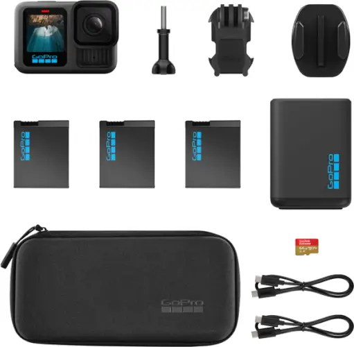 קיט מצלמת אקסטרים HERO13 Black Extended Power Bundle GoPro