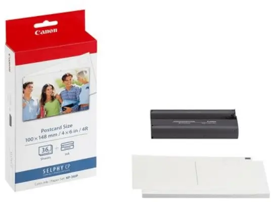 ערכת הדפסה Selphy CP910/CP1200 KP-36IP Canon 