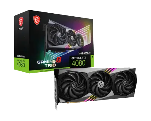 כרטיס מסך GeForce RTX 4080 16GB GAMING X TRIO MSI