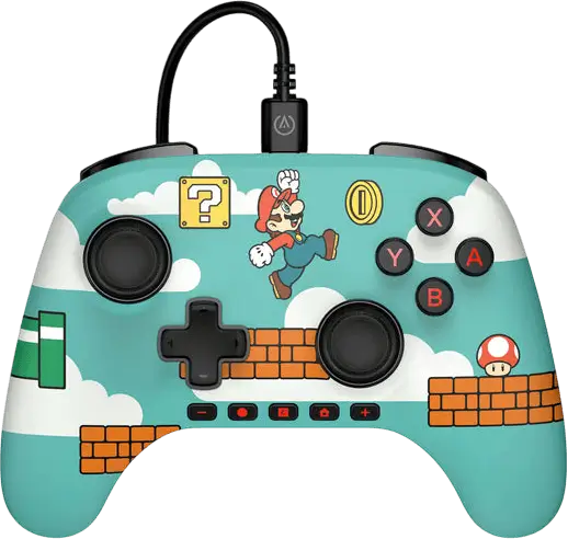 בקר חוטי Advantage עבור Mario Time - Nintendo Switch 2 PowerA