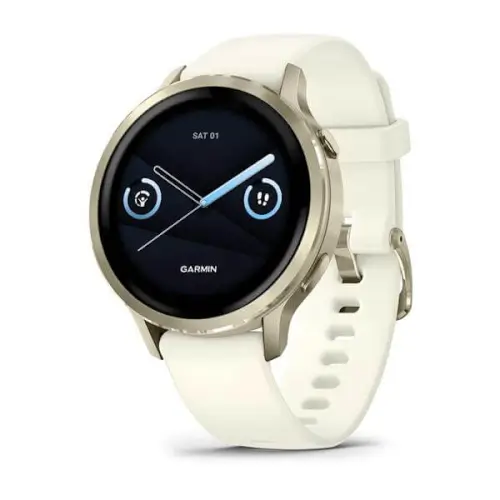 שעון חכם 41 מ"מ Venu 4 Lunar Gold + Bone גרמין - Garmin