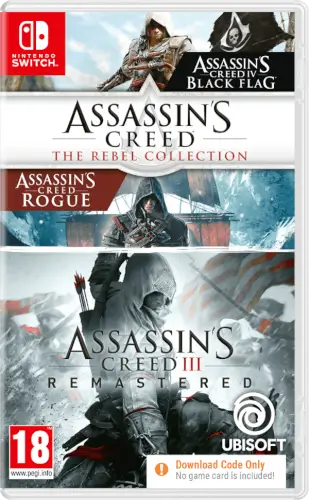 באנדל The Rebel Collection + Assassin's Creed III (Code in a Box) עבור Nintendo Switch Nintendo Switch