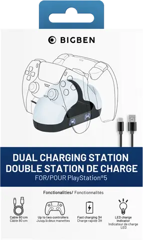 מטען לשלטים CHARGING BASE FOR SONY PS5 DUALSENSE CONTROL Nacon