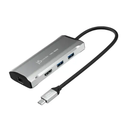 רכזת 90W Built-in USB-C J5CREATE