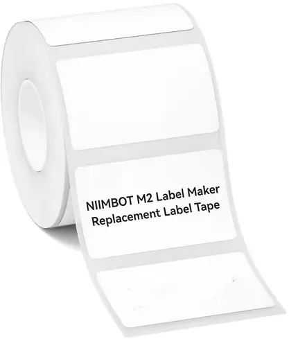 מדבקות לבנות  225 יחידות 50x30 מ"מ NIIMBOT