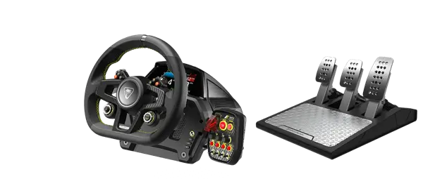 הגה מירוצים + פדלים VelocityOne Turtle Beach