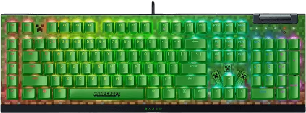 מקלדת גיימינג מכאנית Blackwidow V4 X Minecraft Edition Razer