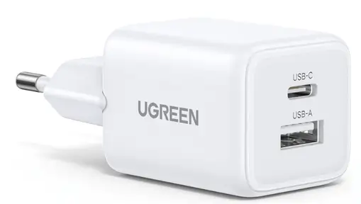 מטען קיר כפול 20W USB-C GaN 1A1C UGREEN