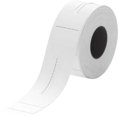 מדבקות סימון כבלים לבנות 25x30+40 מ"מ NIIMBOT