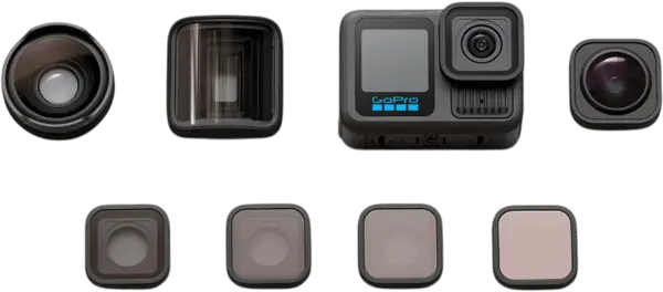 מצלמת אקסטרים + סט עדשות Hero13 Black + HB-Series Lens GoPro