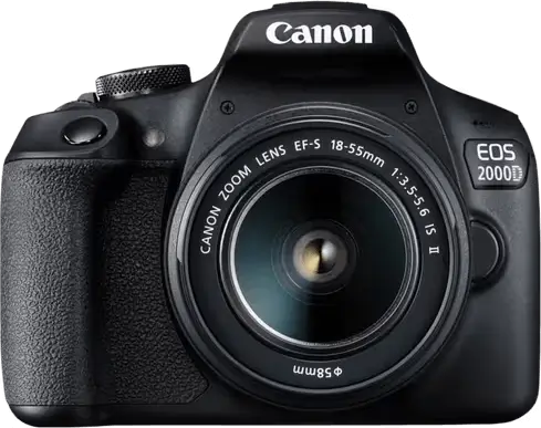 מצלמה דיגיטלית עם עדשה Canon 2000D BK + EF18-55 SEE DC
