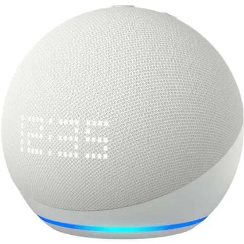 רמקול חכם Echo Dot 5th gen Clock amazon