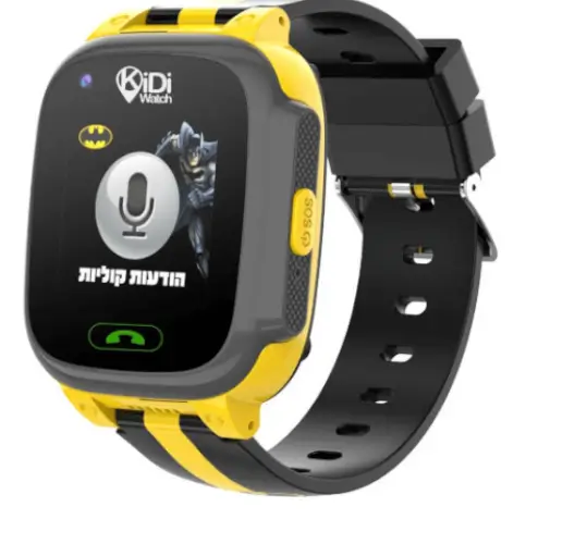 שעון חכם 4G לילדים באטמן - שחור Kidiwatch - שעונים חכמים לילדים