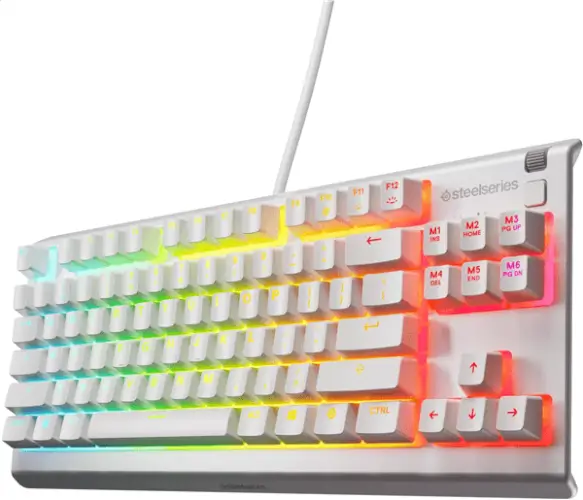 מקלדת גיימינג Steelseries Apex 3 TKL - לבן
