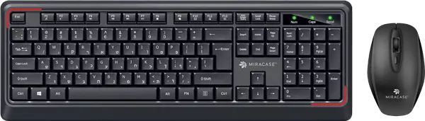 סט מקלדת ועכבר אלחוטיים MWKM1000 Miracase