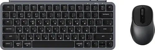סט מקלדת ועכבר אלחוטיים B1 Pro Wireless Combo - שחור/כסוף Keychron