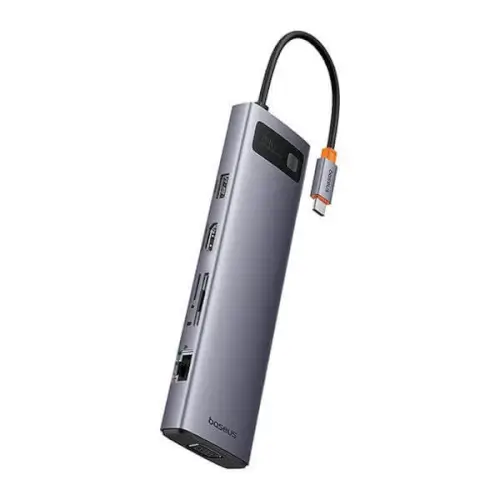 מתאם Type- C Metal Gleam Series 11-Port HUB Baseus