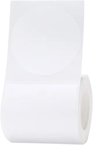 מדבקות עגולות לבנות 150 יחידות 50x50 מ"מ NIIMBOT